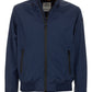 Blue Polyester Men Jacket