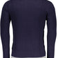 Blue Nylon Men Sweater