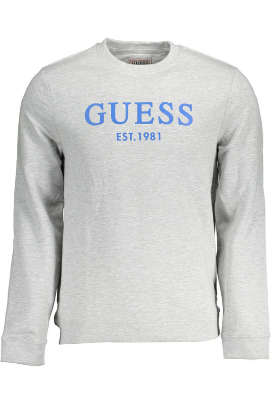 Gray Cotton Men Sweater
