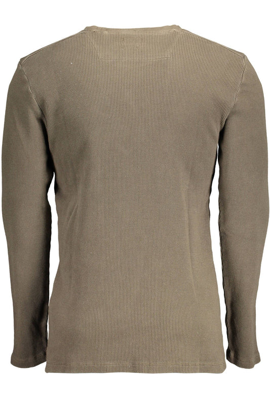 Green Cotton Men Shirt