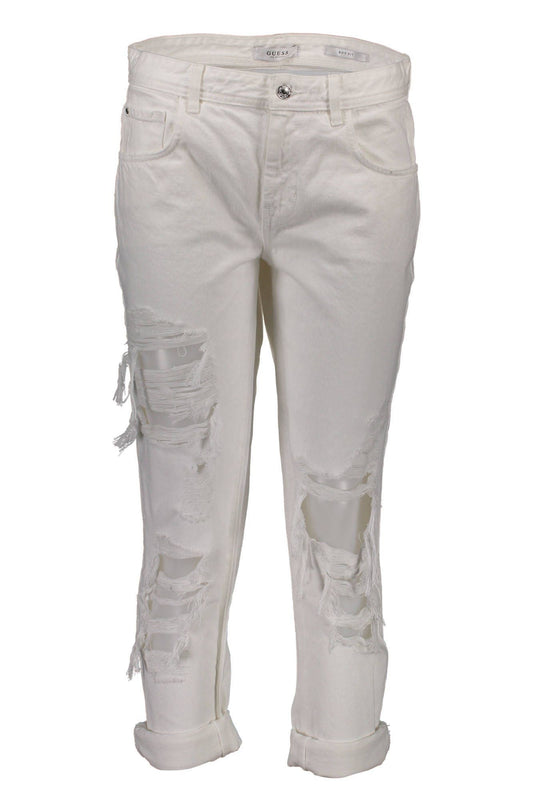 White Cotton Women Jean