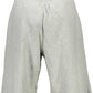 Gray Cotton Men Bermuda