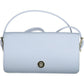 Light Blue Polyurethane Women Handbag