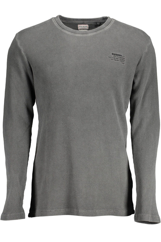 Gray Cotton Men Sweater