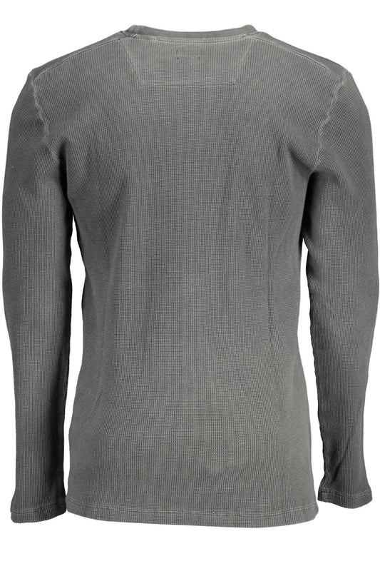 Gray Cotton Men Sweater