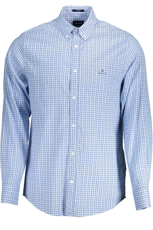 Light Blue Cotton Men Shirt