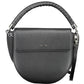 Black Polyurethane Women Handbag