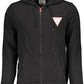 Black Cotton Men Sweater