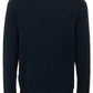 Blue Cotton Men Sweater