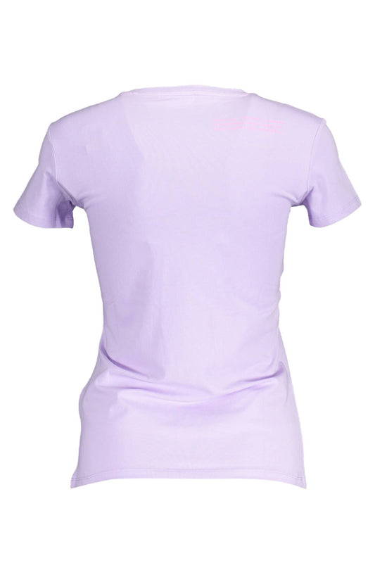 Purple Cotton Women T-Shirt