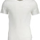 White Cotton Men T-Shirt