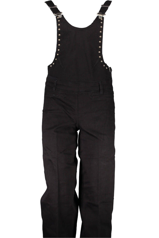 Black Cotton Women Dungaree