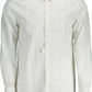 White Cotton Men Shirt