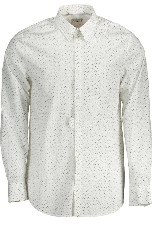 White Cotton Men Shirt