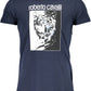 Blue Cotton Men T-Shirt