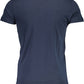 Blue Cotton Men T-Shirt