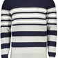 Blue Cotton Men Sweater