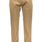 Beige Cotton Men Pant