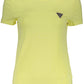 Yellow Cotton Women T-Shirt