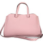 Pink Polyurethane Women Handbag