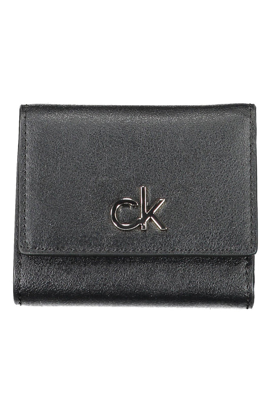 Black Polyester Women Wallet