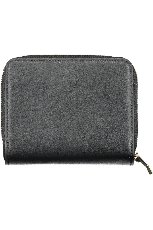 Black Polyester Women Wallet