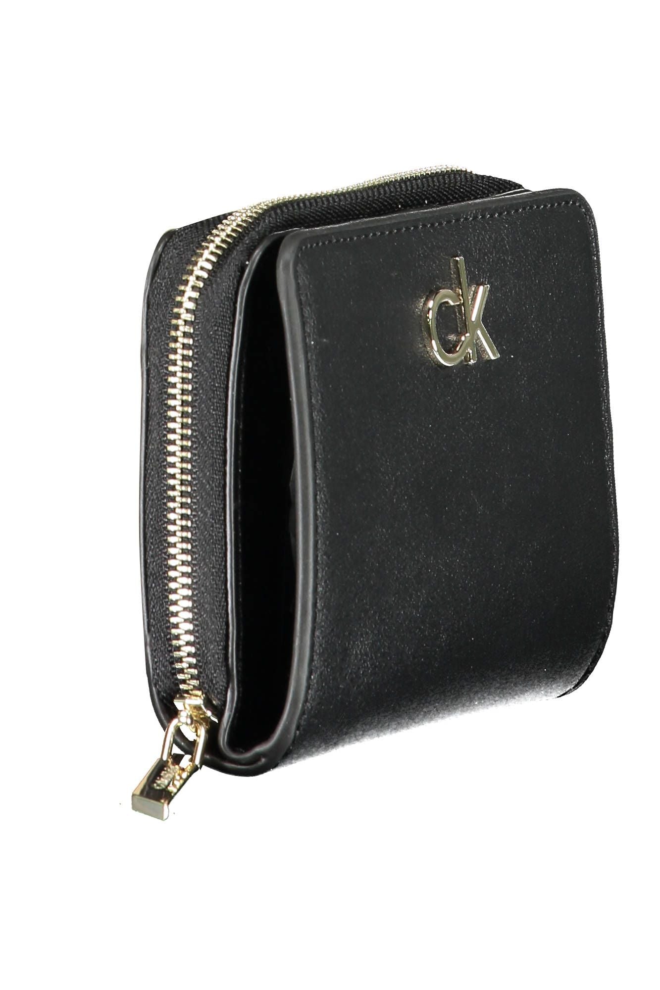 Black Polyester Women Wallet