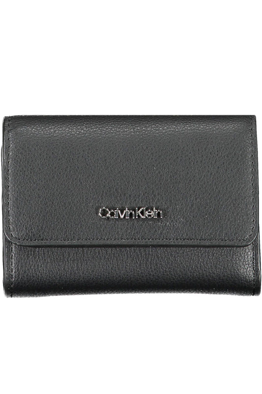 Black Polyurethane Women Wallet