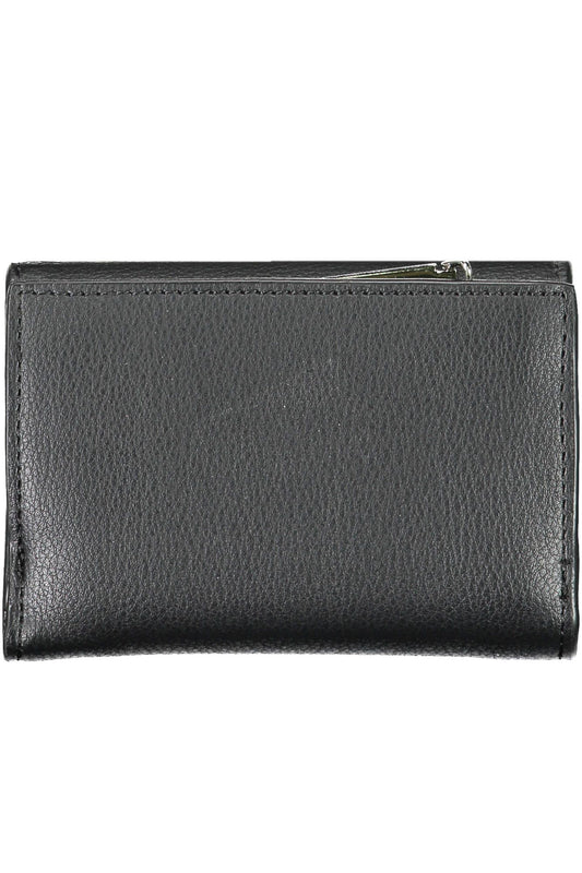 Black Polyurethane Women Wallet