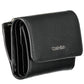 Black Polyurethane Women Wallet
