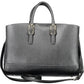Black Polyurethane Women Handbag