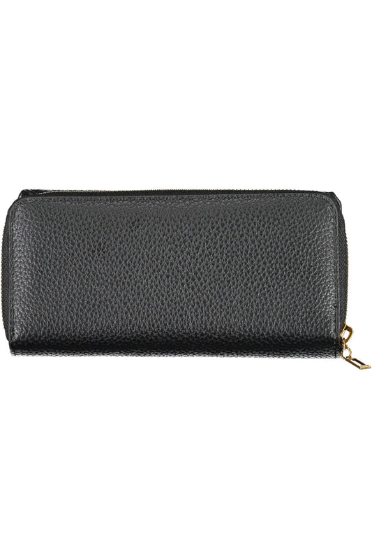 Black Polyurethane Women Wallet