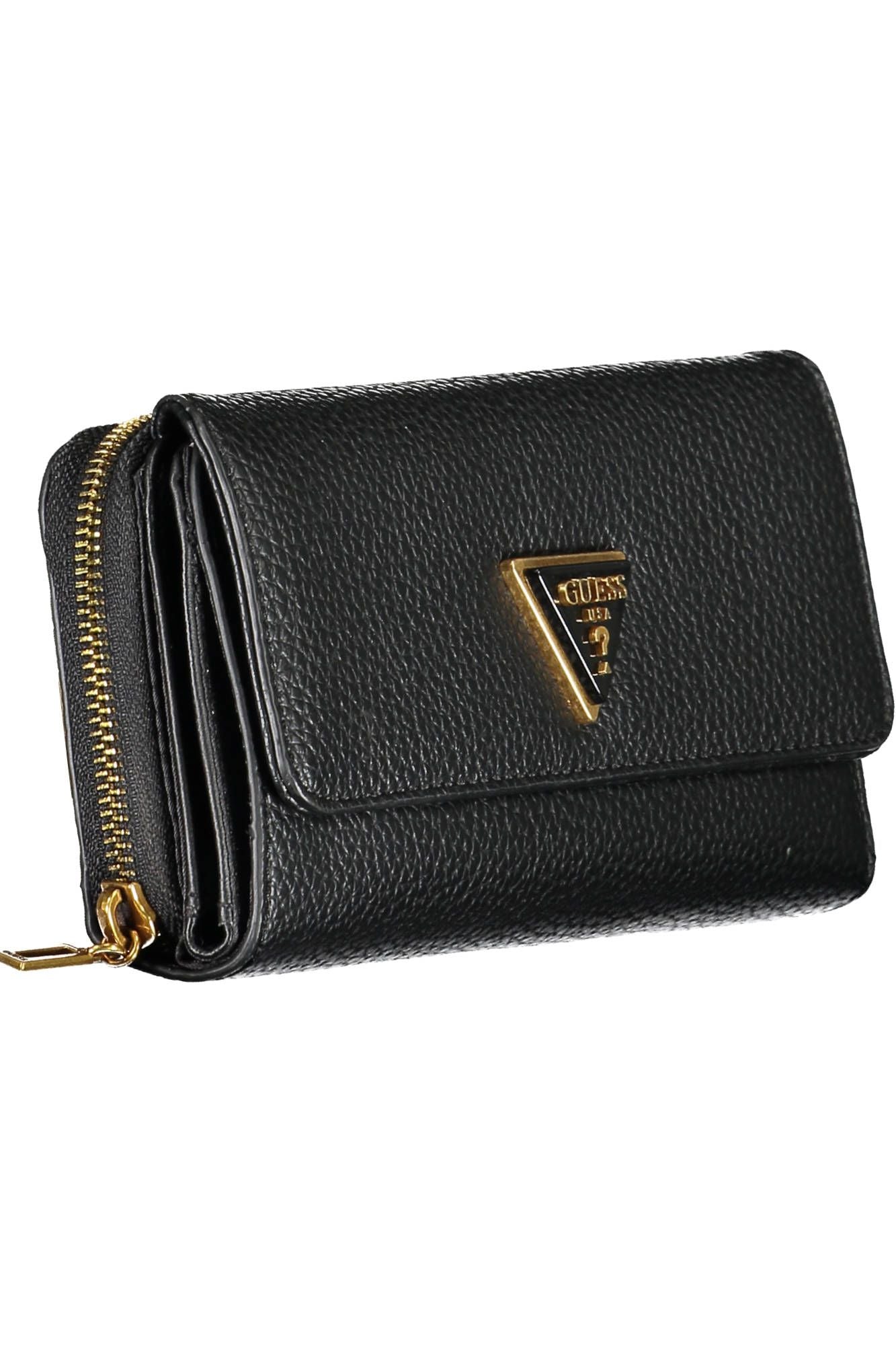 Black Polyurethane Women Wallet