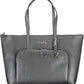 Black Polyurethane Women Handbag