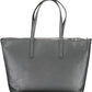 Black Polyurethane Women Handbag