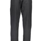 Black Cotton Men Sports Trouser