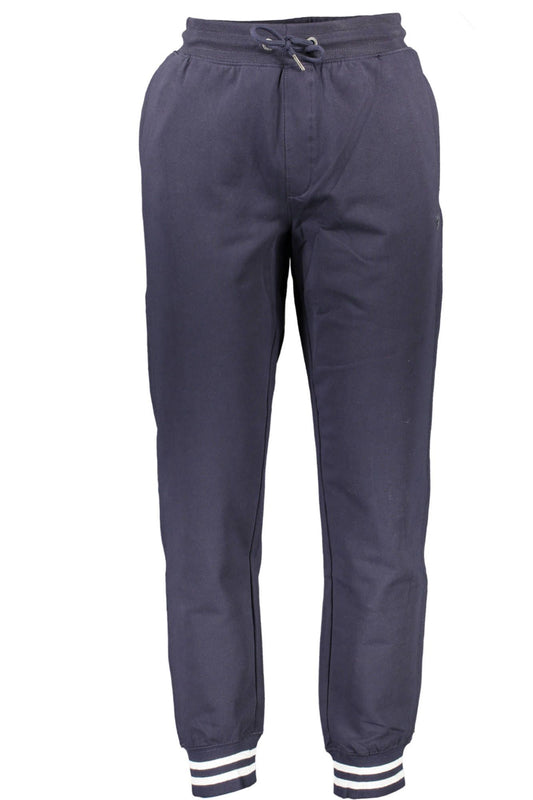 Blue Cotton Men Sports Trouser