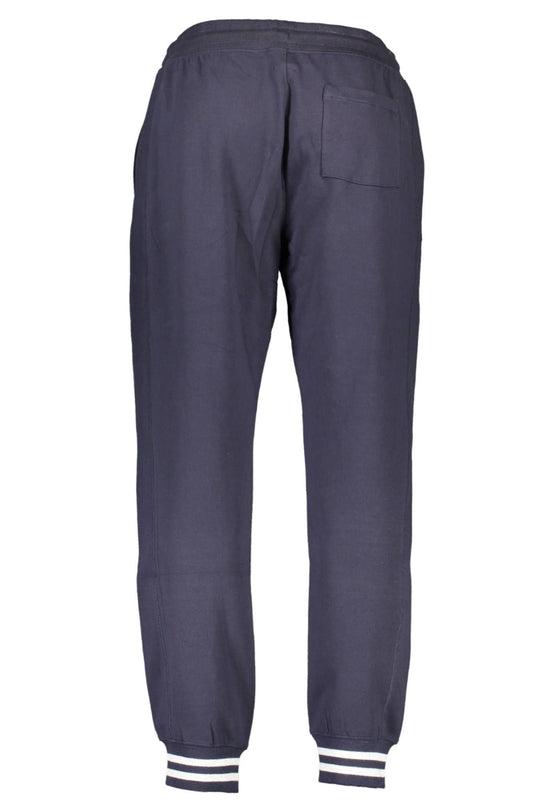 Blue Cotton Men Sports Trouser