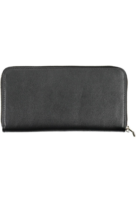 Black Polyurethane Women Wallet
