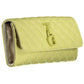 Yellow Polyurethane Women Wallet