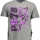 Gray Cotton Men T-Shirt