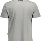 Gray Cotton Men T-Shirt