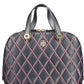 Blue Polyurethane Women Handbag