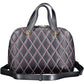 Blue Polyurethane Women Handbag