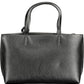 Black Polyester Women Handbag