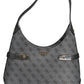 Black Polyurethane Women Handbag