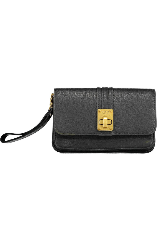 Black Polyurethane Women Wallet
