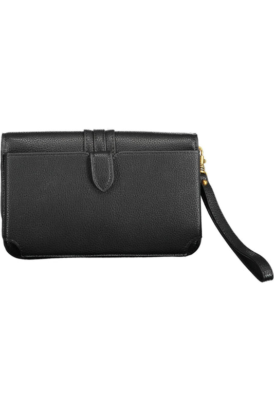 Black Polyurethane Women Wallet