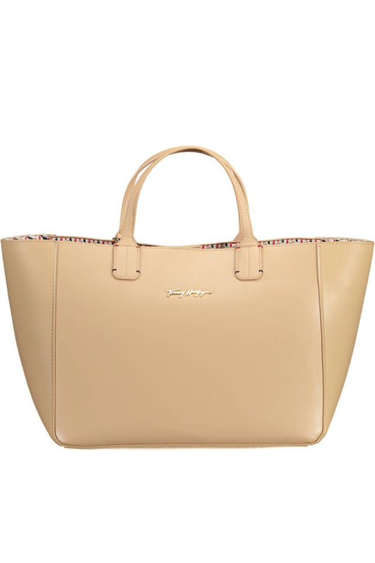 Pink Polyurethane Women Handbag