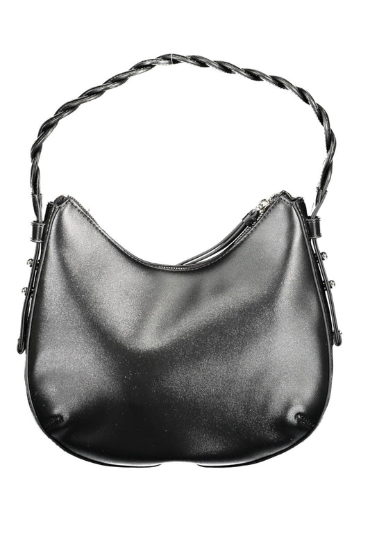 Black PVC Women Handbag